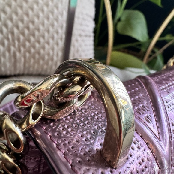 Small Dior Diorama in metallic pink *PRICE is FIRM - Picture 9 of 16